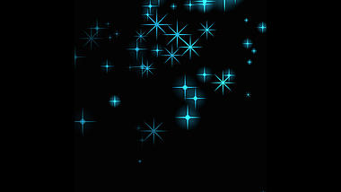 星光闪闪光效粒子发光闪光蓝色视频的预览图