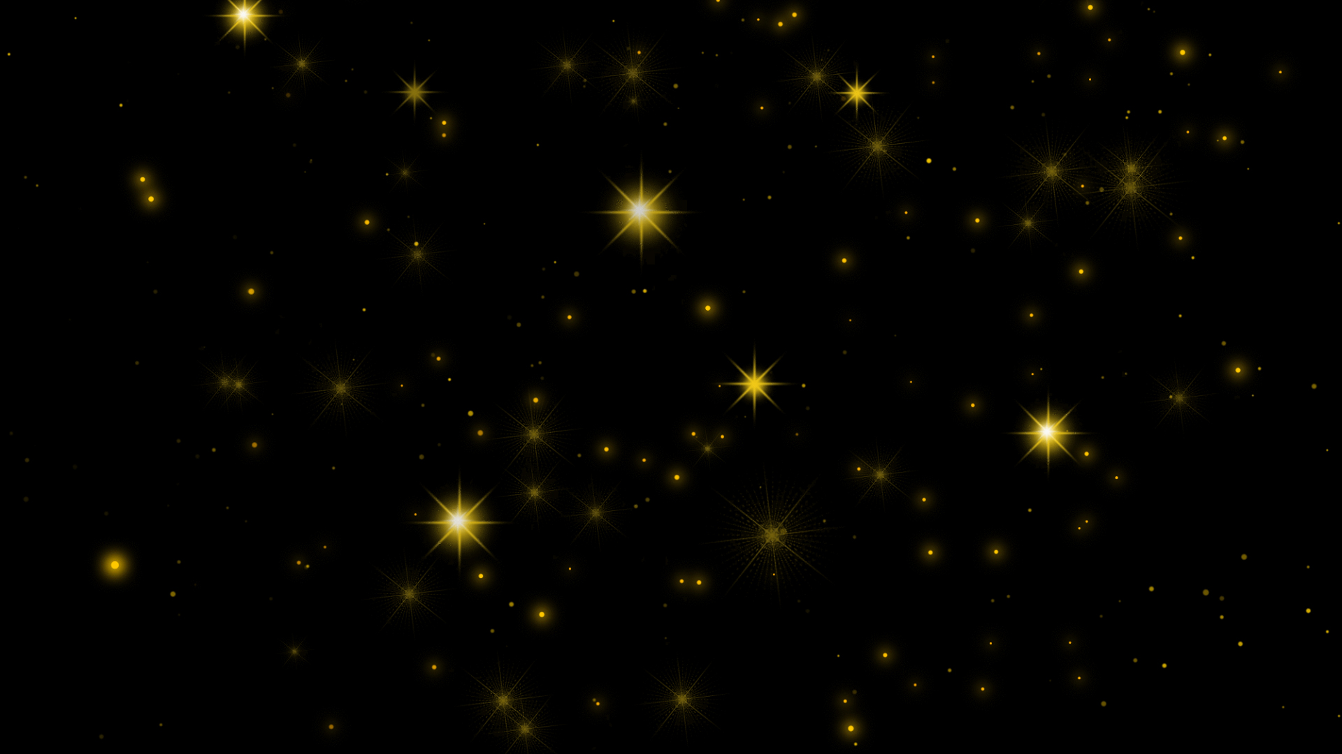 金色粒子发光星星光点闪烁光效视频的预览图