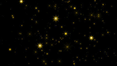 金色粒子发光星星光点闪烁光效视频的预览图