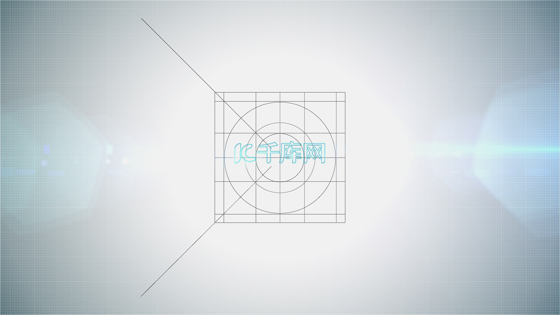 简洁光效粒子旋转商务logo片头AE模板视频的预览图
