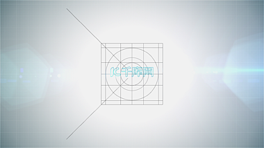 简洁光效粒子旋转商务logo片头AE模板视频的预览图
