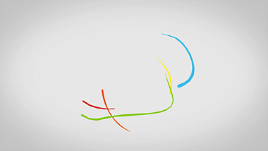 彩色流体线条MG动画logo片头片尾展示AE模板视频的预览图