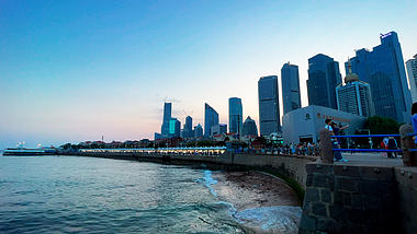 4k实拍山东省青岛市海边风景延时视频的预览图