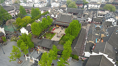 4k航拍南京5A级景区夫子庙视频的预览图