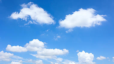 4k晴朗天气蓝天白云实拍延时背景视频的预览图