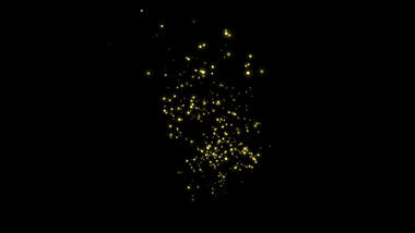 金色星星光效光点金光闪光发光带通道特效素材视频的预览图