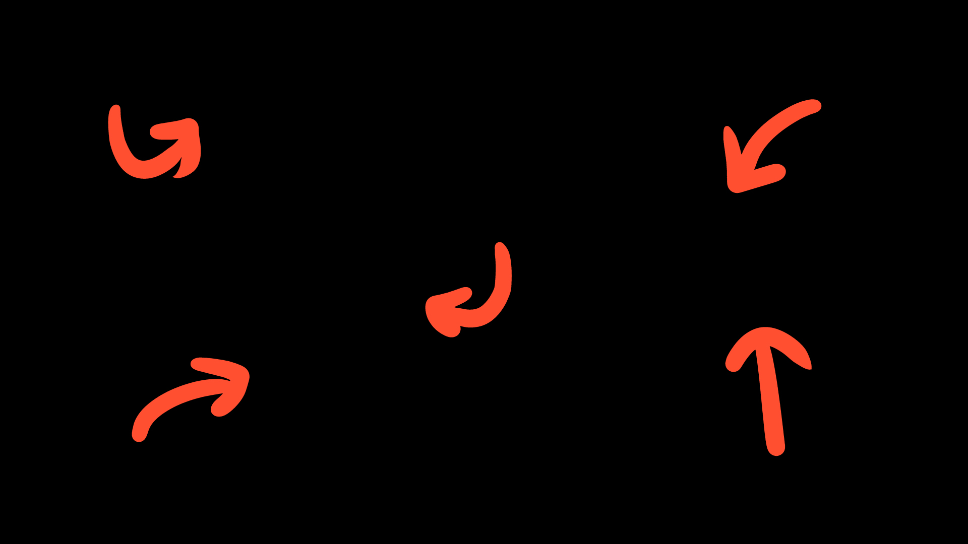 红色引导指向箭头符号方向箭头带通道素材视频的预览图