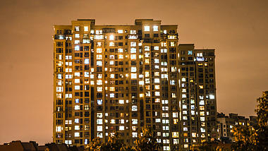 4K实拍城市万家灯火夜景视频的预览图