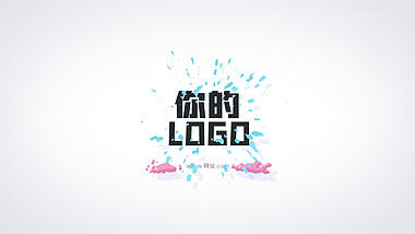 简洁手绘流体MG动画LOGO片头视频的预览图