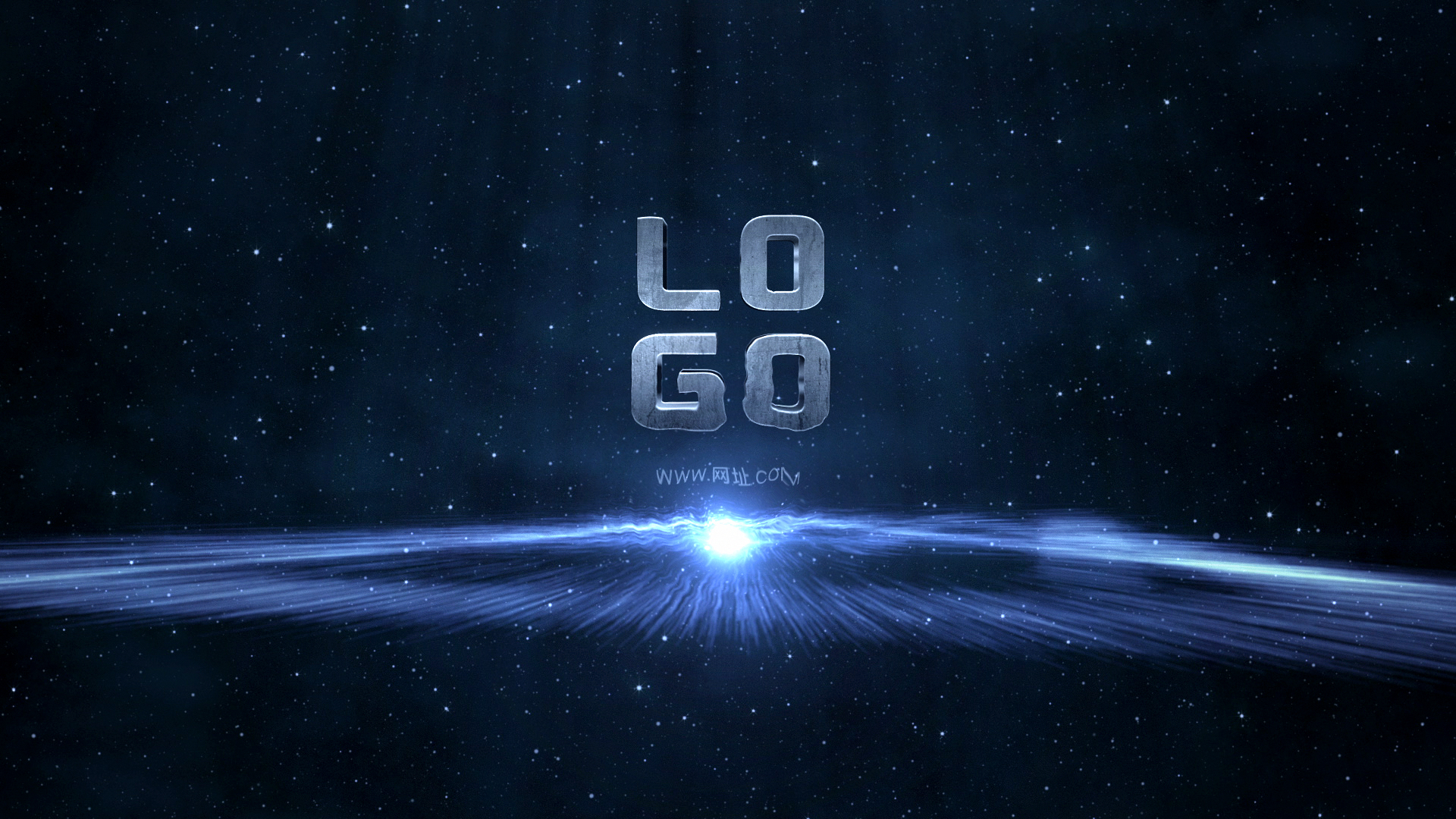 大气能量电流旋涡激光LOGO片头ae模板视频的预览图
