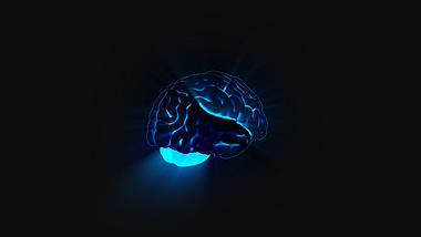 蓝色发光科技大脑医疗化学生物AE模板视频的预览图