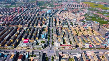 2K丹东小城发展格局规划空镜头视频的预览图