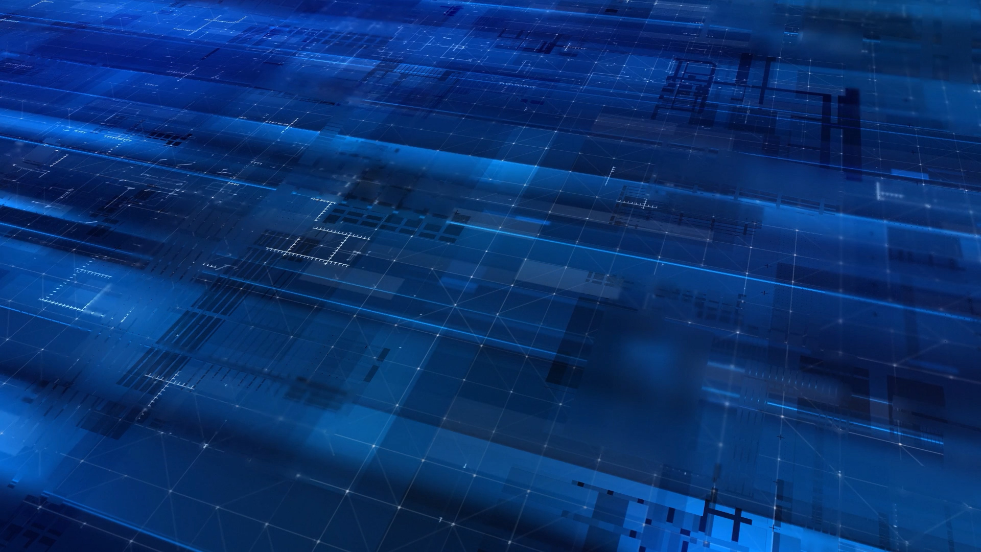 蓝色方块科技背景视频AE模板视频的预览图