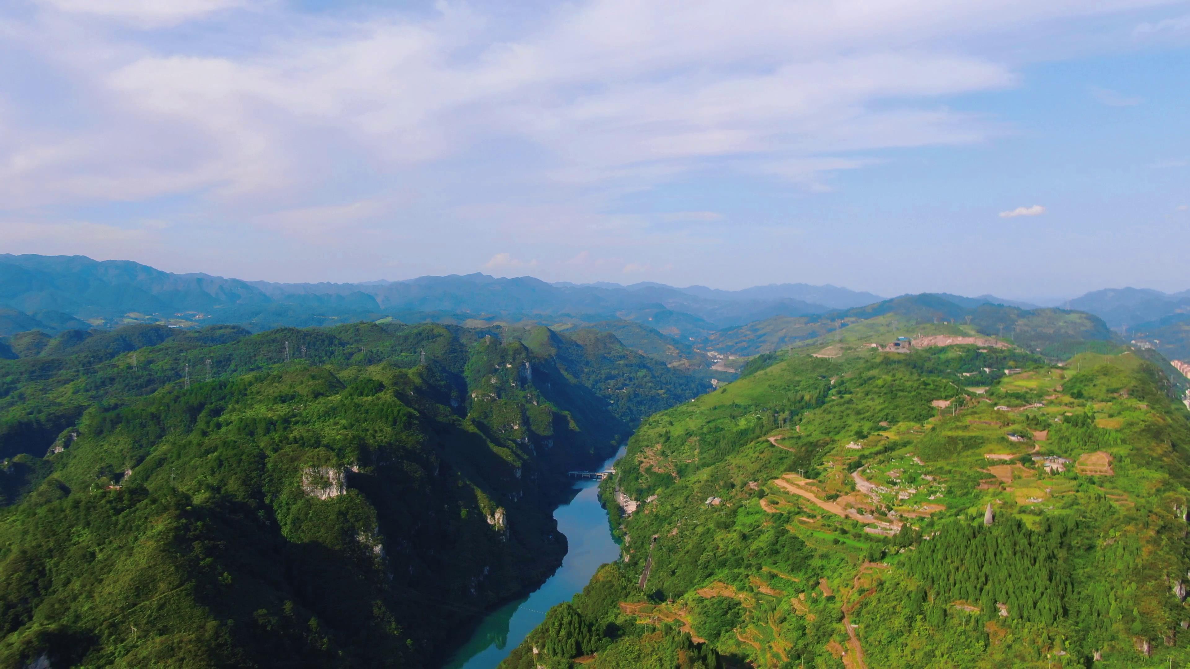 4K航拍祖国大好河山自然风景视频视频的预览图