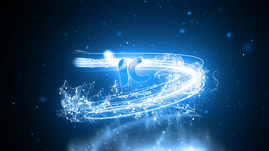 炫丽光束粒子logo演绎片头PR模板视频的预览图
