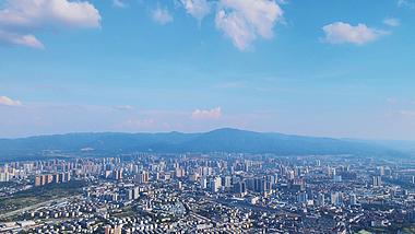 4K航拍湖南湘西城市全景视频的预览图