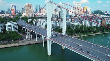 5.4k航拍柳州城市桥梁红光大桥视频的预览图