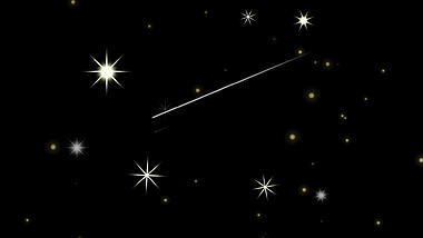唯美星空流星闪烁星星光效带通道视频的预览图