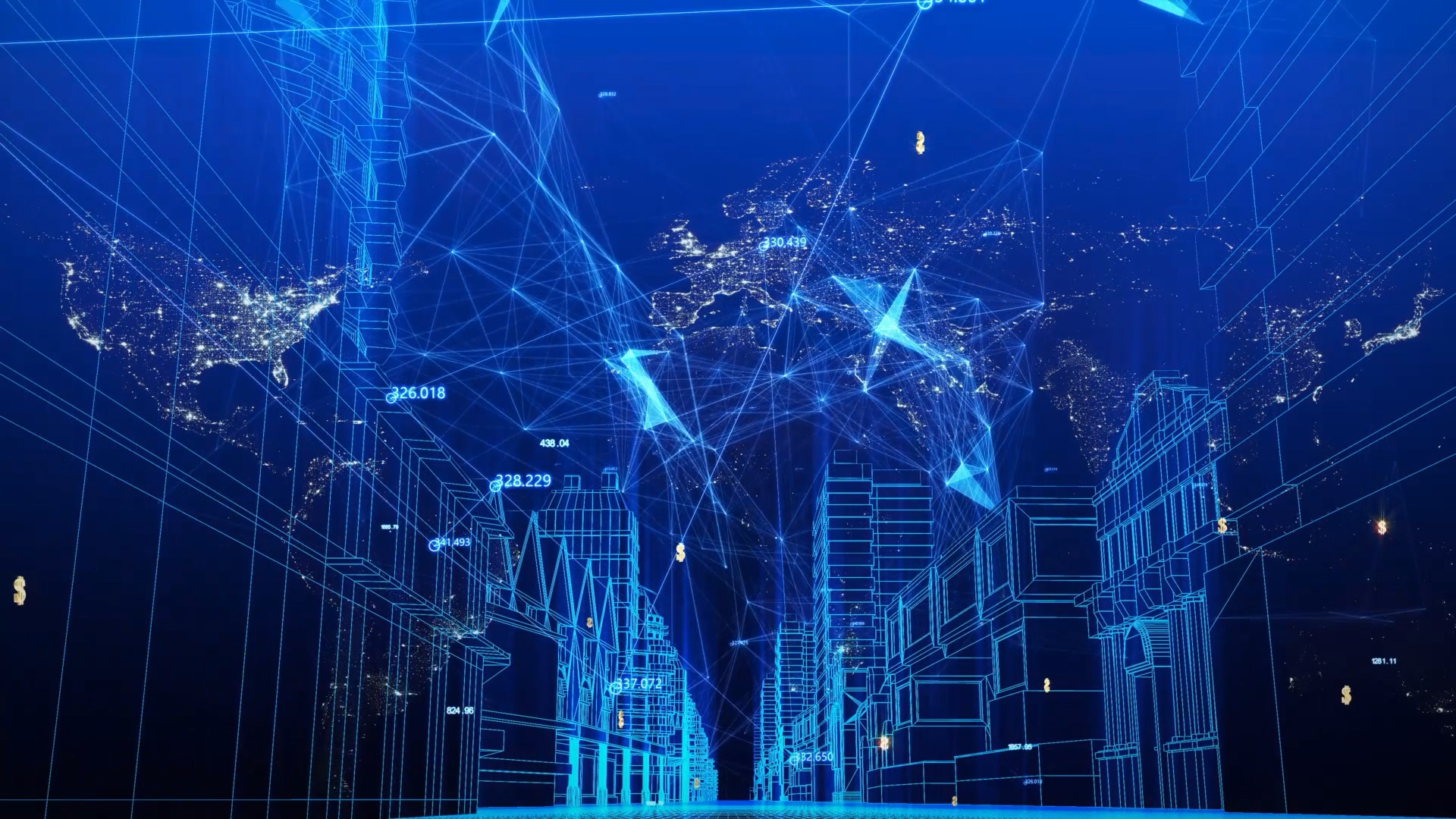 城市科技背景视频AE模板视频的预览图