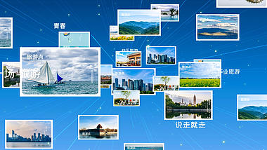 旅行景点宣传记录图文展示开场AE模板视频的预览图
