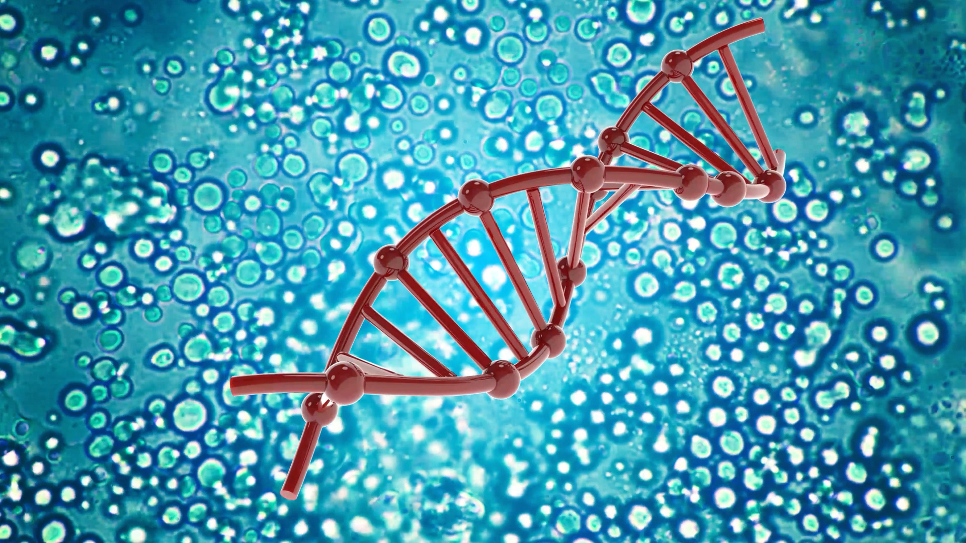 3D细胞DNA结构医疗化学视频素材模板视频的预览图