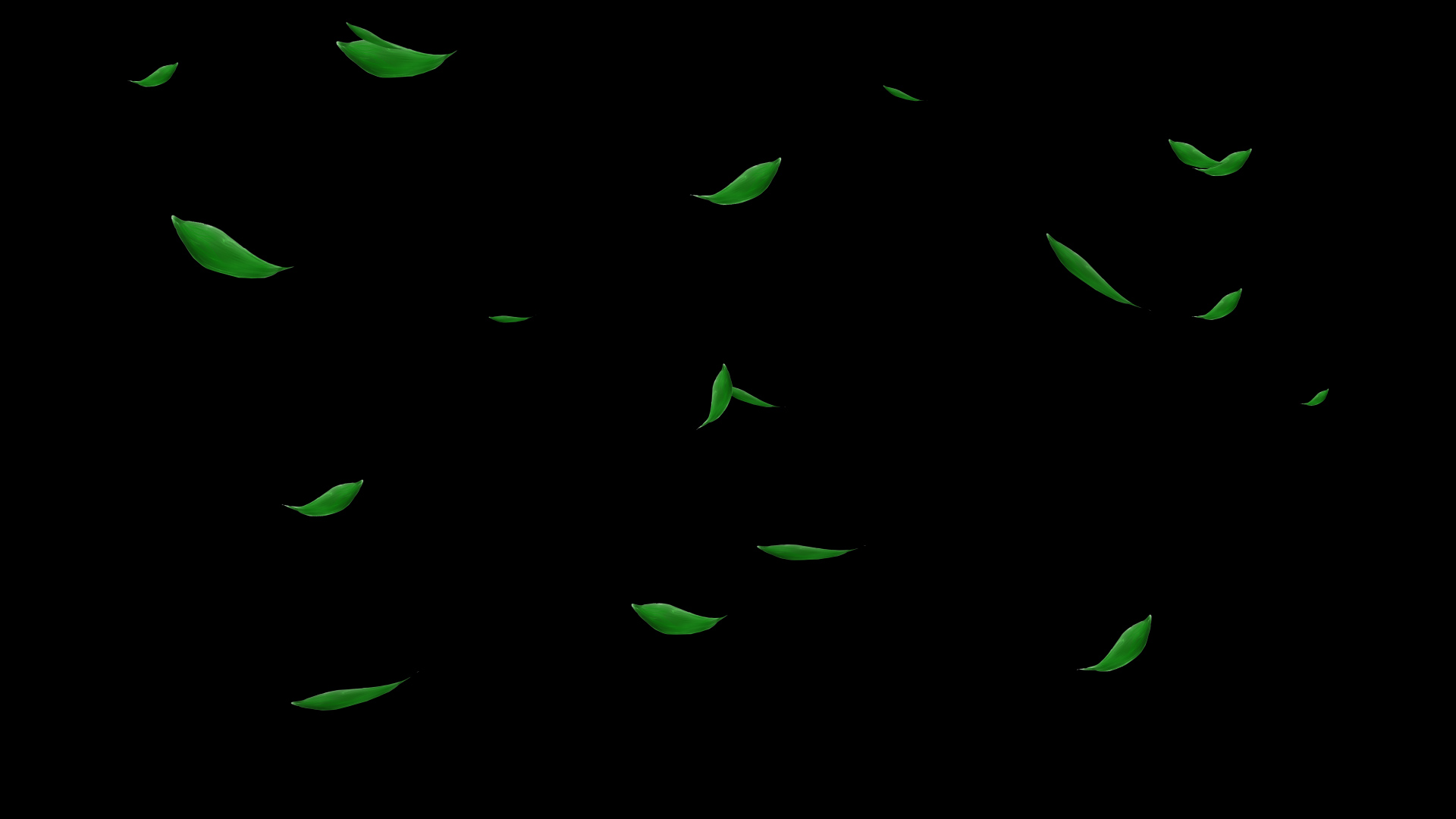 绿树掉落叶通道视频挂件装饰漂浮素材视频的预览图
