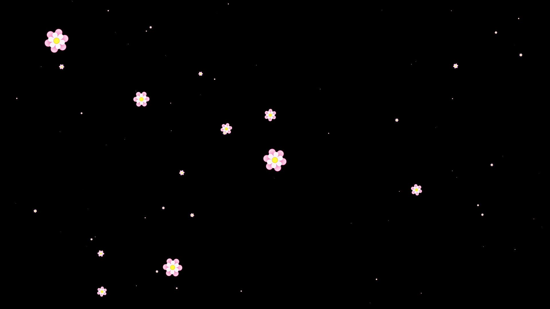 粉色花朵穿梭素材通道视频挂件装饰漂浮素材视频的预览图