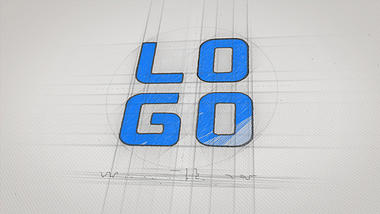 清新铅笔手绘扫描企业LOGO片头视频的预览图