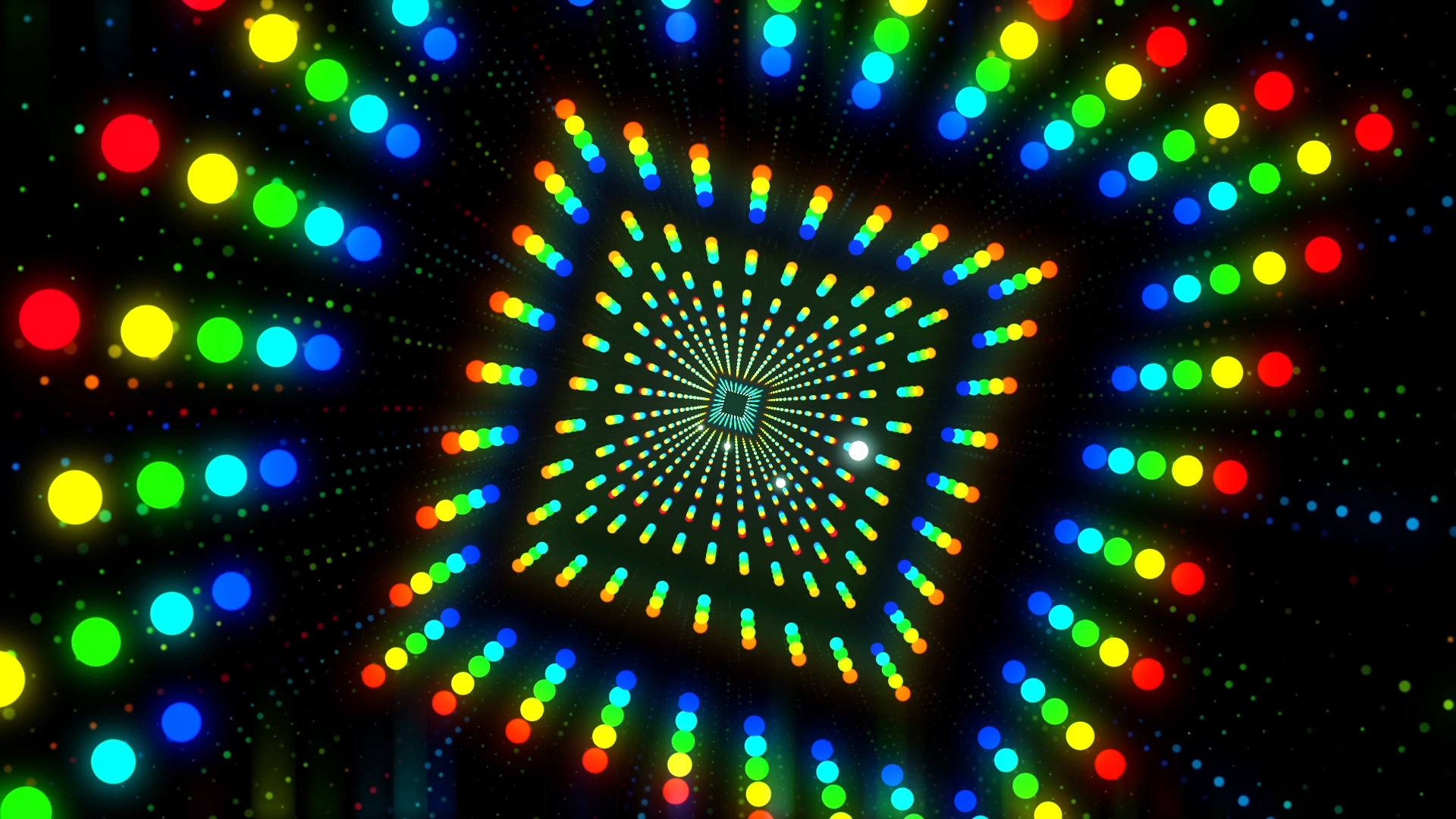 彩色炫彩LED夜店舞台大屏幕AE模板视频的预览图