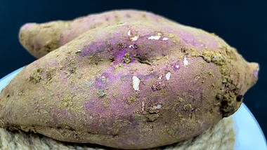 4K实拍农作物红薯有机绿色美食展示视频的预览图