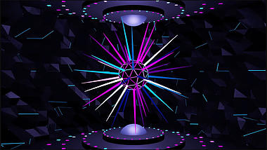 彩色圆球炫彩LED夜店背景视频AE模板视频的预览图