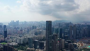 4k深圳市城市CBD大景航拍视频的预览图