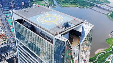 4k深圳市城市高楼特写航拍视频的预览图