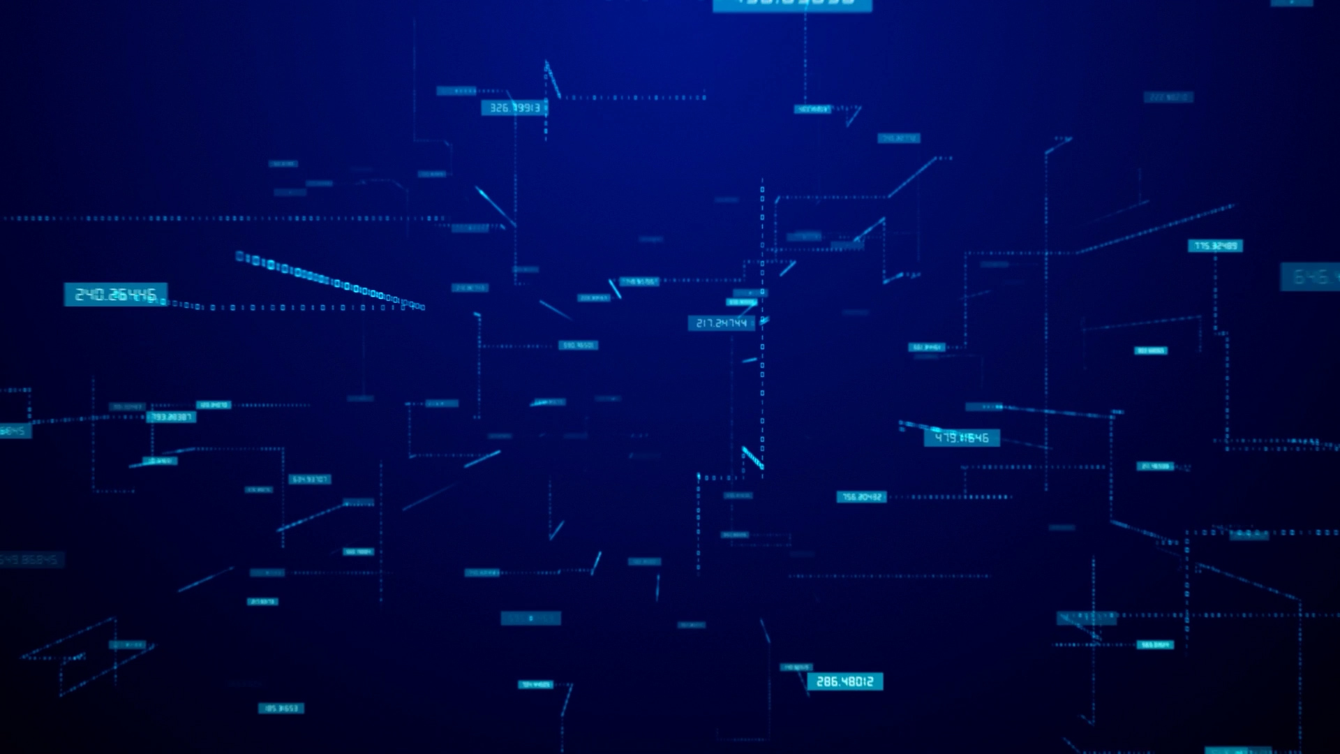 蓝色数据穿梭科技视频背景视频AE模板视频的预览图