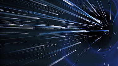 时空穿梭线条科技蓝色背景视频AE模板视频的预览图
