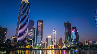 8K武汉城市地标西北湖夜景实拍视频视频的预览图