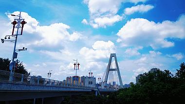 4K城市地标江西飞龙大桥延时摄影视频的预览图