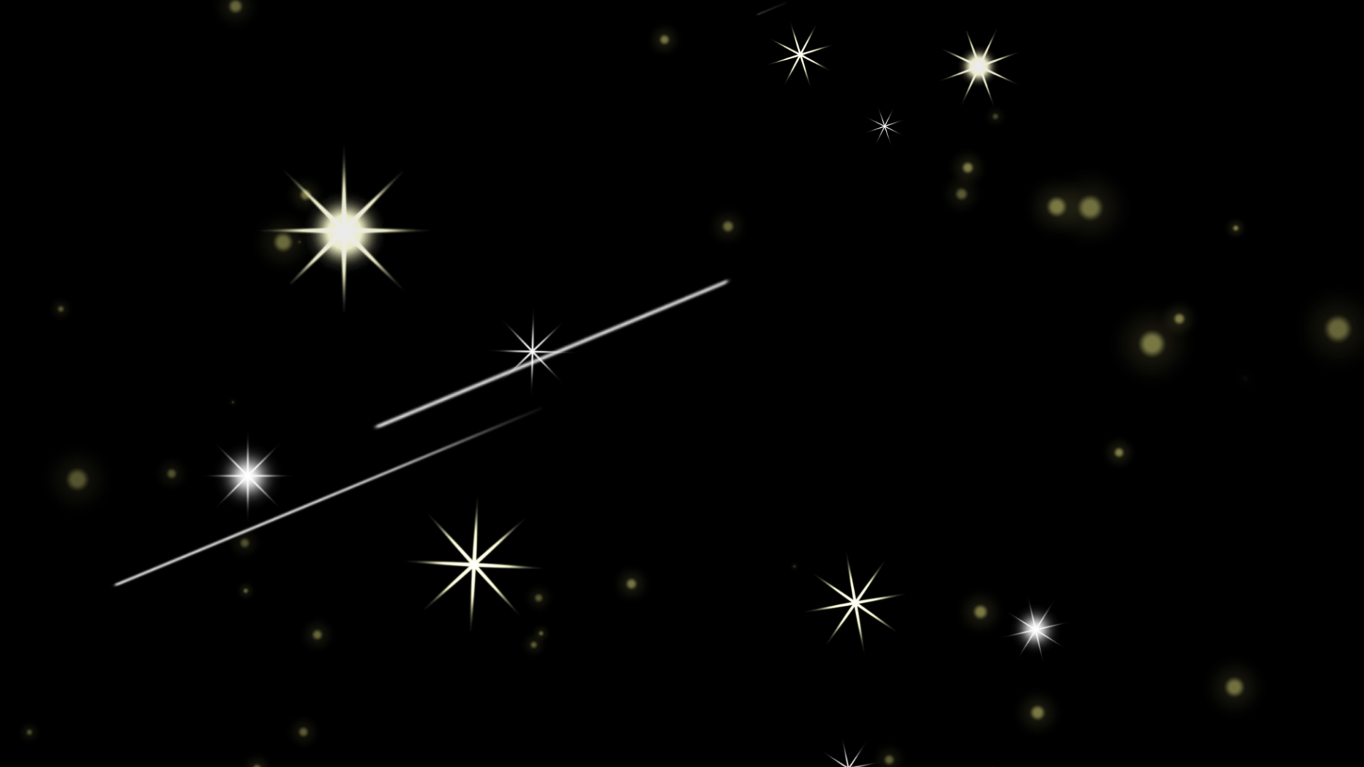 唯美星空流星闪烁星星光效带通道素材视频的预览图