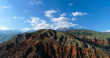 新疆天山地貌4K航拍视频的预览图