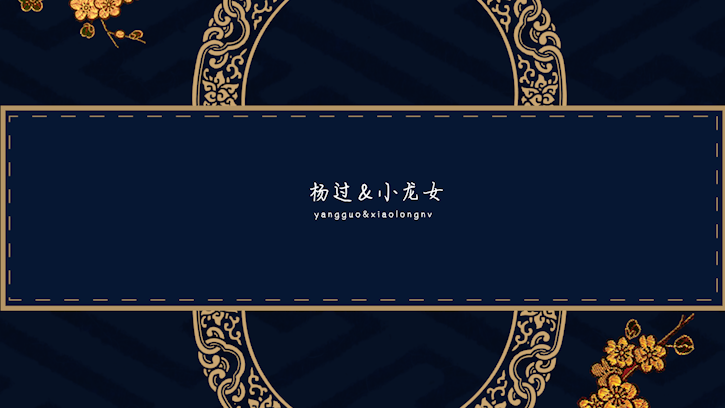 中国风花纹简约纹底婚礼片头AE模板视频的预览图