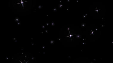 梦幻彩色星空闪烁星星碎点光效紫色发光带通道素材视频的预览图