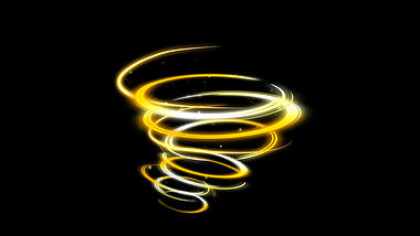 金色旋涡魔法光效光线带通道素材视频的预览图