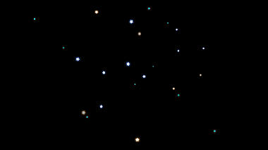 星光明亮夜空星空光效粒子光闪光发光带通道素材视频的预览图