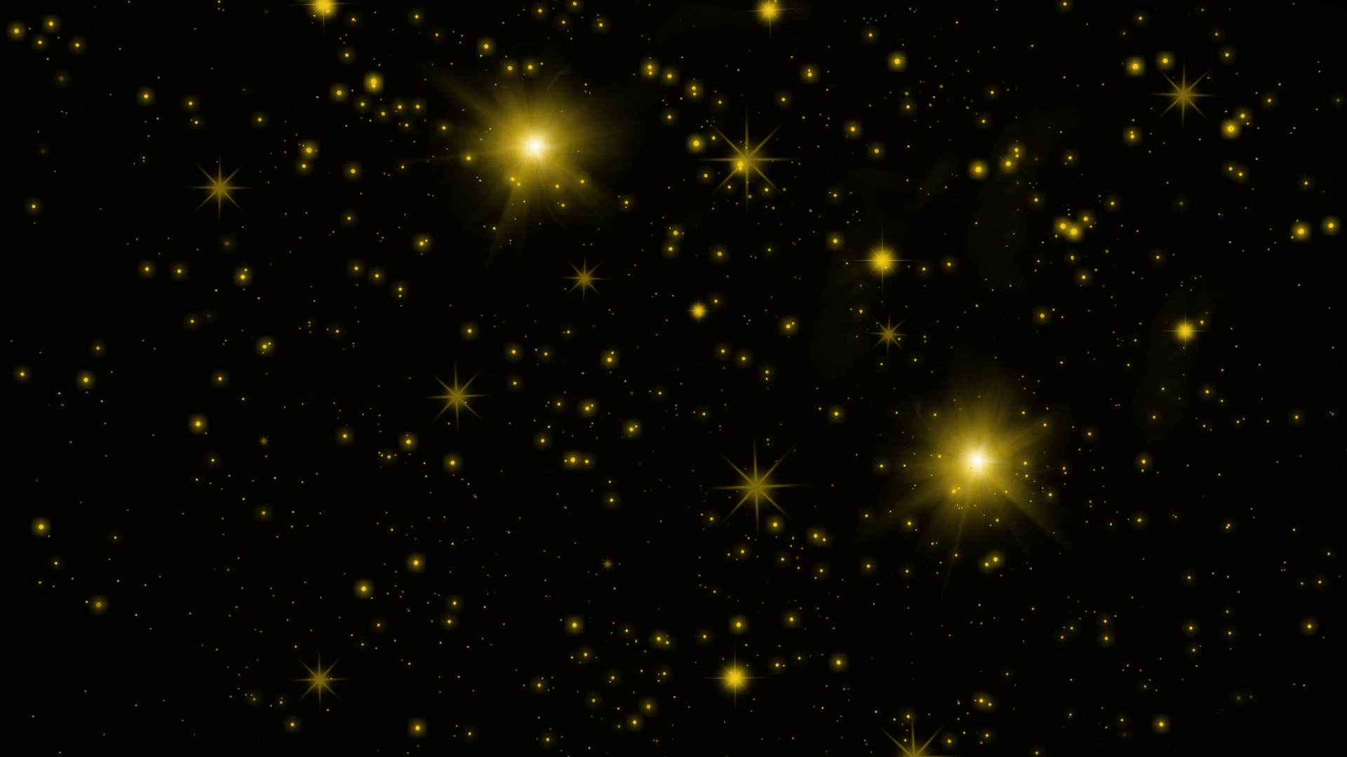 光效星星星空金色星光光点粒子光发光带通道视频的预览图