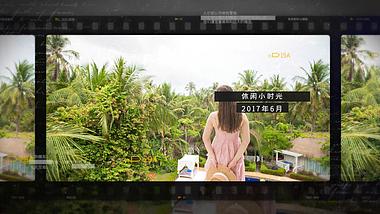 电影胶带旅游度假休闲相册视频AE模板视频的预览图