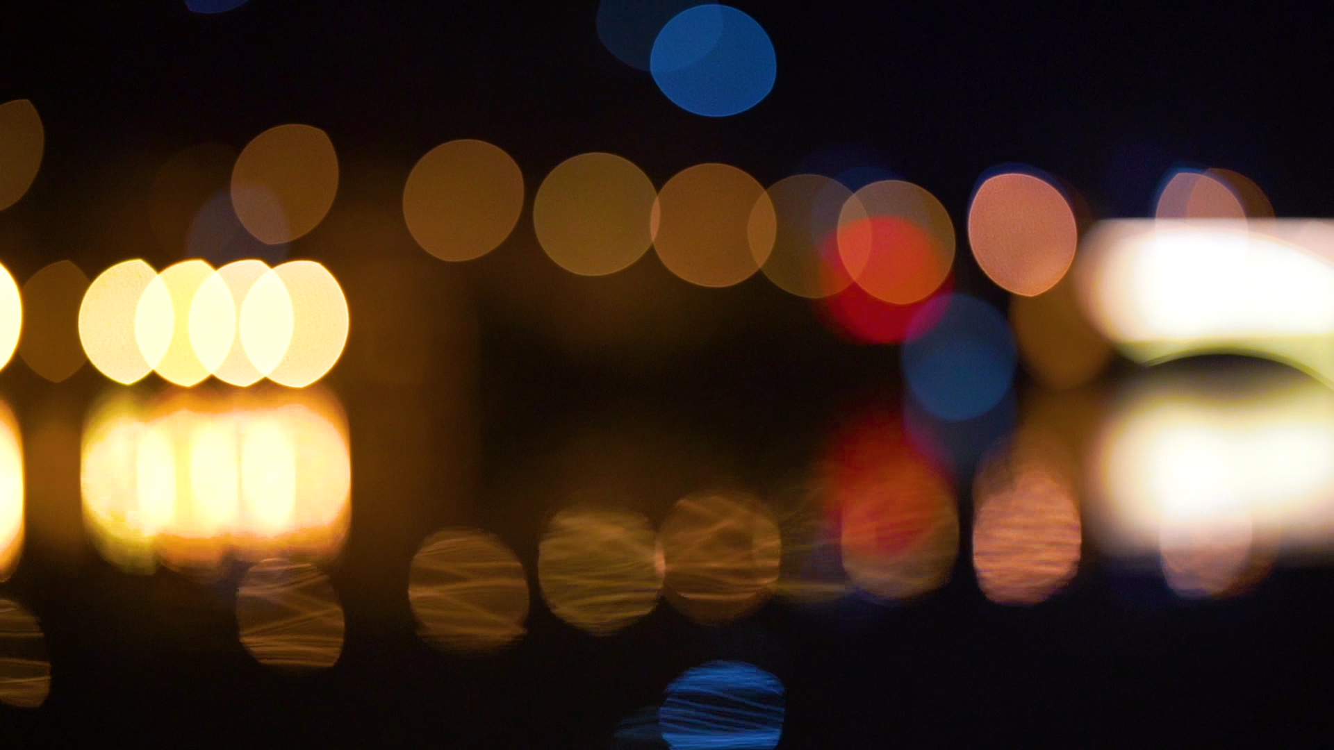 4k实拍城市夜景意境虚化光斑视频的预览图