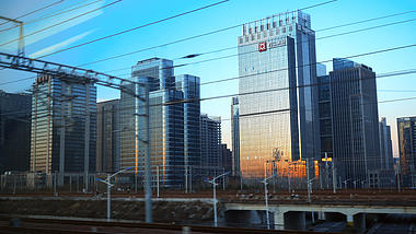 4K实拍城市高铁出行第一视角视频的预览图