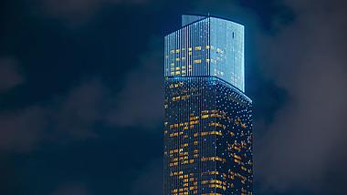 8K震撼移动延时广州国际金融中心夜景视频的预览图