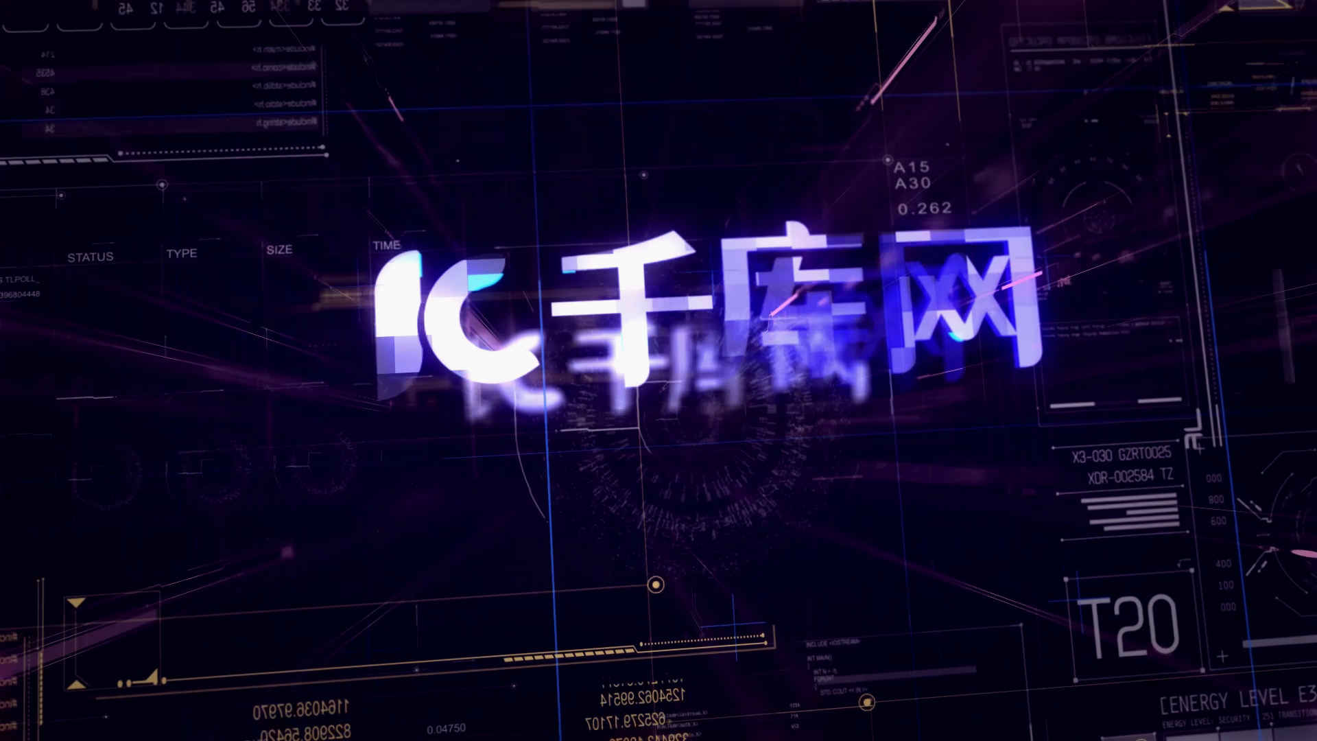 光电描边科技logo片头AE模板视频的预览图