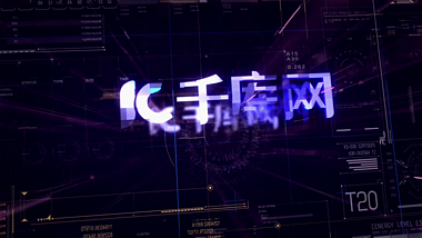 光电描边科技logo片头AE模板视频的预览图